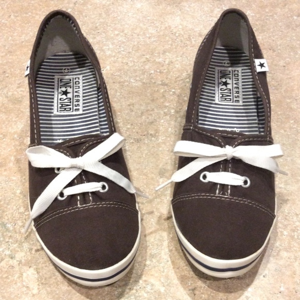 Converse One Star Wedge Tennis Shoe 7